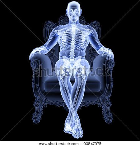 man sitting in a chair under the X-rays. by Dim Dimich, via ShutterStock Creativity Prompts, Sitting Chair, Signs Of Life, Man Sitting, Writing Art, Human Anatomy, Scary Movies, X Ray, Horror Movies