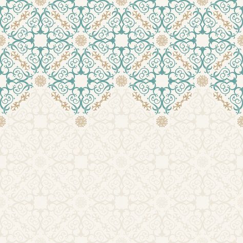 Arabic Pattern Design, Islamic Design Pattern, Border Vector, Islamic Background, Islamic Patterns, Arabic Pattern, Floral Border Design, Pastel Decor, Islamic Art Pattern