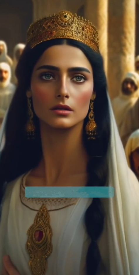 Queen Esther Art, Ancient Persian Women, Ancient Makeup, Gajendra Moksha, Queen Ester, Esther Bible, Persian Princess, Persian Women, Iran Culture