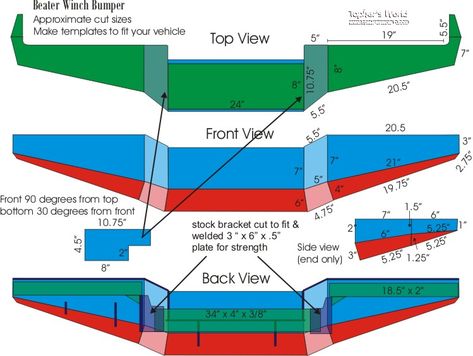 bumper plans toyota #2 Aksesoris Jeep, Custom Truck Bumpers, Toyota Tacoma Bumper, Tacoma Bumper, Diy Bumper, Mobil Off Road, Accessoires 4x4, Trucks Dodge, Toyota Pickup 4x4