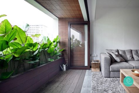 Your HDB flat can look like anything you want with a little bit of imagination and creativity. Hdb Balcony, New York Style Apartment, Indoor Balcony, Simply Home, Interior Design Singapore, Home Remodeling Diy, Balcony Design, Room Interior Design, Apartment Interior