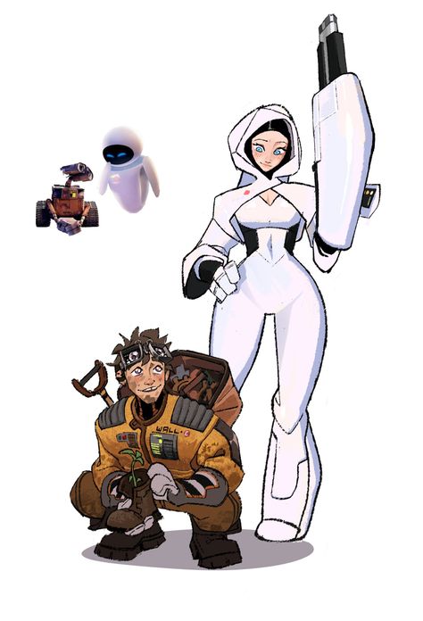 Wall E Art, Wall E Costume, Walle Y Eva, Walle And Eva, Eve Wall E, Eve Best, Wall E, Game Character Design, Human Art