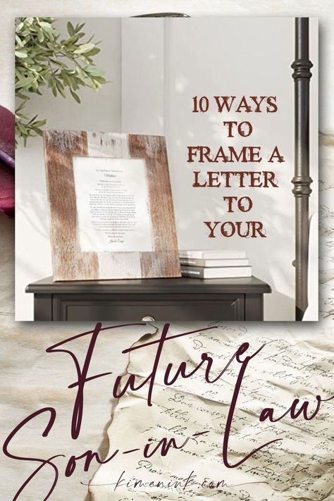 One of the best gifts you can give your future son-in-law is a personalized letter. Show him how much you love him already by framing your letter in one of these hand picked frame styles. We've got designs for whatever his style. Cottagecore Wedding Aesthetic, Future Son In Law, Color Inspiration Boards, Cottagecore Wedding, Future Son, Loft Decor, Wedding Color Inspiration, Best Wedding Gifts, Summer Wedding Colors