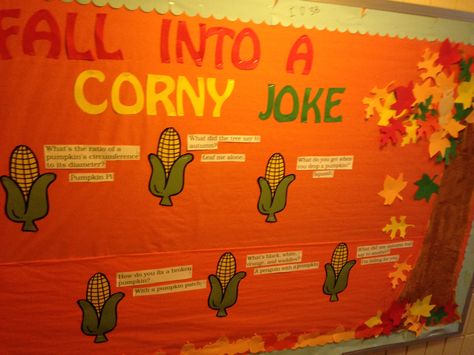 A fall RA bulletin board to get a laugh out of some residents Fall Employee Bulletin Boards, November Ra Board Ideas, Thanksgiving Ra Board, Funny Bulletin Board Ideas, Fall Ra Boards, Fall Ra Bulletin Boards, Funny Bulletin Boards, Ra Bulletin Boards Fall, Ra Bulletin Board Ideas