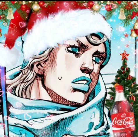 Jojo Christmas Pfp, Jjba Christmas Pfp, Johnny Joestar Pfp, Jojo Christmas, Jojo Characters, Johnny Joestar, Jojo's Adventure, Jojo's Bizarre Adventure Anime, Nagito Komaeda