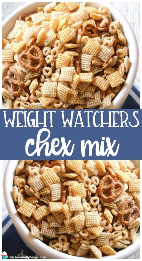 Weight Watcher Desserts, Weight Watchers Snack Recipes, Weight Watchers Meal Plans, Weight Watchers Snacks, Weight Watchers Recipes Desserts, Weight Watchers Smart Points, Chex Mix Recipes, Weight Watcher Dinners, Weight Watchers Desserts