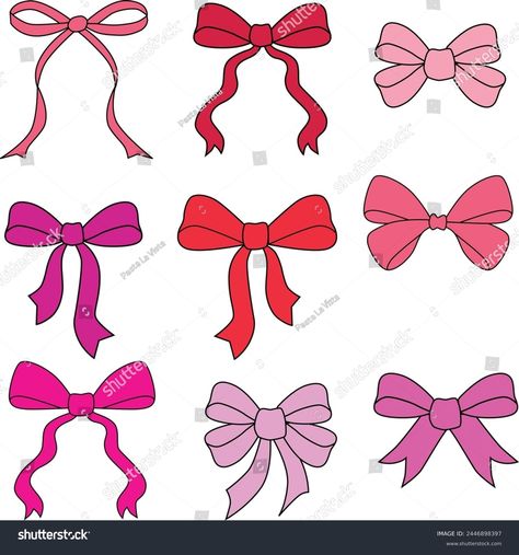 Bows Illustration Bowtie Ribbon Coquette Girly Stock Vector (Royalty Free) 2446898397 | Shutterstock Bowtie Drawing, Bows Illustration, Build Something, Creative Agency, Marketing Campaigns, Clip Ins, Storytelling, Stock Vector, Vector Images