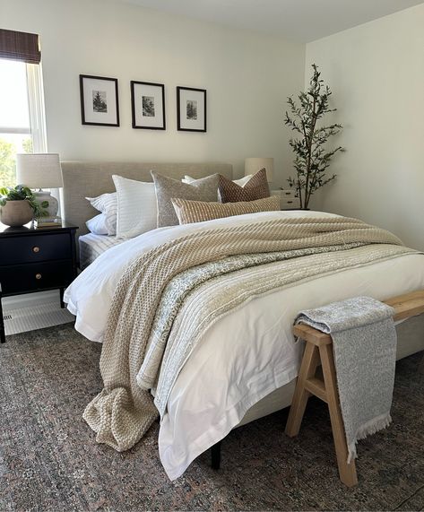 Shop Chunky Knit Bed Blanket - Casaluna™ and other curated products on LTK, the easiest way to shop everything from your favorite creators. Rustic Cottage Bedroom, Knit Bed, Fall Bedroom Decor, Neutral Bedroom Decor, Cozy Fall Bedroom, Apartment Bedroom Decor, Fall Bedroom, Cottage Bedroom, Rustic Cottage