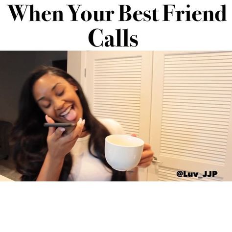 106.7k Likes, 8,532 Comments - Jasmine Luv (@luv_jjp) on Instagram: “When your best friend calls and you want to gossip 📱❤️😂👯‍♀️ #TagYourBFF #Petty #GirlsBeLike” When Your Best Friend, Crave You, Guy Friends, Serious Relationship, True Friendship, Thoughts And Feelings, A Call, True Words, Mind Blown