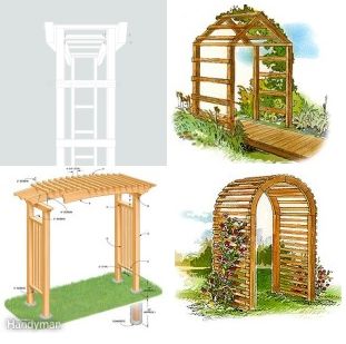 Arbor Plans, Diy Arbour, Wood Arbor, Wooden Arbor, Garden Arch Trellis, Arbors Trellis, Yard And Garden, Backyard Landscaping Plans, Diy Trellis