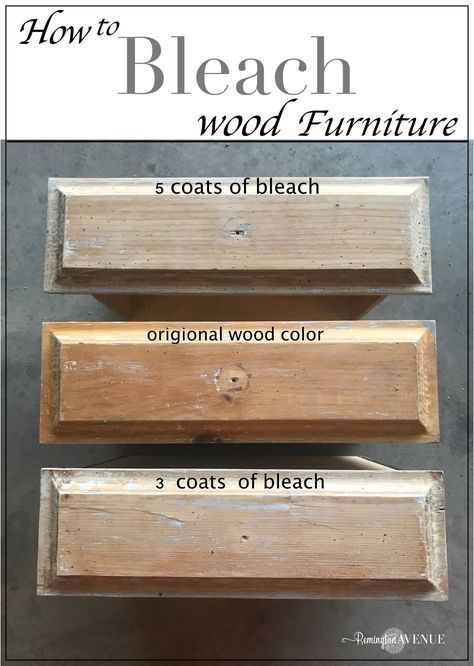 Bleached Wood Furniture, Bleach Furniture, Bleach Wood Furniture, Bleach Wood, Refurbished Furniture Diy, Bleached Wood, Diy Furniture Renovation, Furniture Rehab, Diy Holz