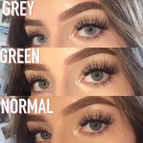 TTDeye Colored Contact Lenses-Seeing difference-TTDEYE SHOP Grey Contact Lenses, Contact Lenses For Brown Eyes, Korean Natural Makeup, Natural Contact Lenses, Eye Color Chart, Best Colored Contacts, Green Contacts Lenses, Green Colored Contacts, Eyeliner For Hooded Eyes