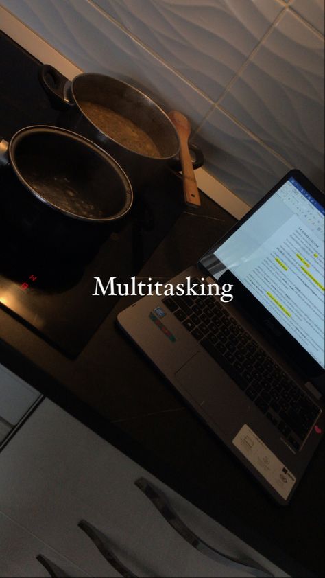 #cooking #studying #multitasking #aesthetic Multitasking Aesthetic, Medical Wallpaper, Multi Tasking, Vision Board