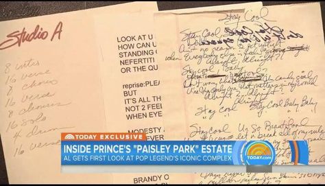 A tour of Prince's Paisley Park studios may have uncovered the pop star's final song. Andy Allo, Prince Paisley Park, Prince Photos, Music Together, Lets Go Crazy, Prince Musician, Pictures Of Prince, Raspberry Beret, Paisley Park