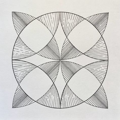 grafical composition with circle lines Symetrical Drawings Lines, Circle Composition, Radial Balance, Maths Notes, Floor Plan Symbols, Types Of Lines, Circle Drawing, Math Notes, 2d Design