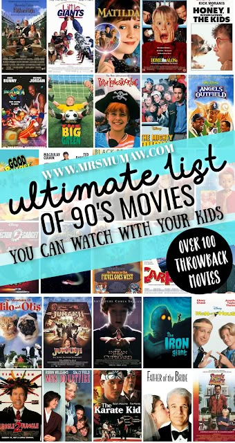 Summer Movie List For Kids, Classic Movies For Families, Kids Movies From The 90s, Popular Movies From The 90s, Best Family Movies On Netflix Right Now, All Things 90s, Summer Movies For Kids, Best Movies From The 90s, Kids Movies On Netflix Children