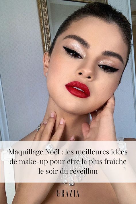 On vous livre tous les meilleurs conseils pour réaliser un maquillage de Noël éblouissant et faire sensation le soir du réveillon... Make Up Noel, Makeup Noel, Style Thigh High Boots, Beautiful Nails Design, Quote Beauty, Leather High Boots, Beauty Quote, Beauty Hacks Nails, High Boots Outfit