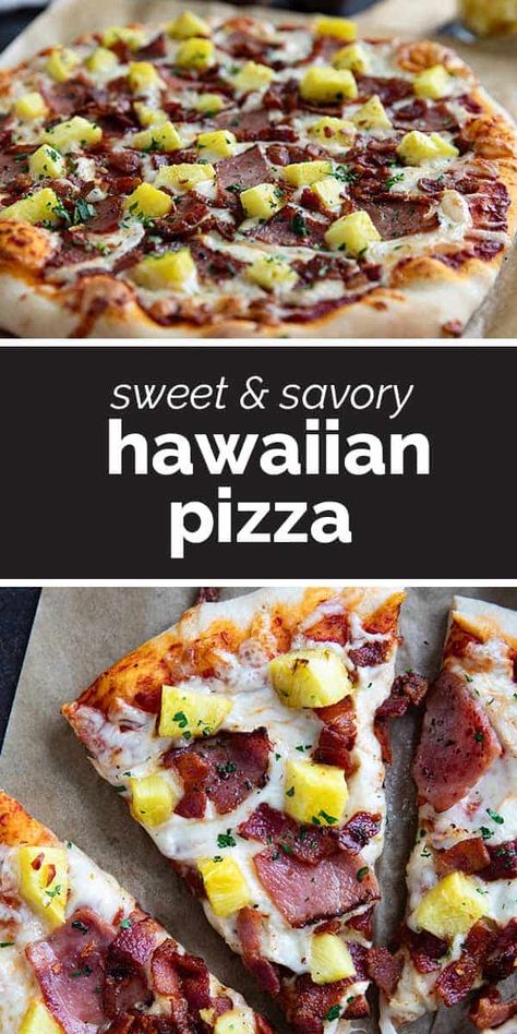 Bbq Hawaiian Pizza, Bacon Pineapple, Asian Steak Bites, Creamy Pasta Bake, Healthy Baked Chicken, Food Italian, Easy Peasy Recipes, Pizza Sauce Homemade, European Recipes