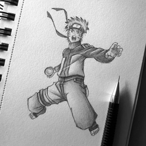 Rasengan Drawing, Naruto With Rasengan, Naruto Rasengan, Drawing Naruto, Easy Love Drawings, Sketch Pencil, Anime Body Drawing, Naruto Shippūden, Graphite Drawings