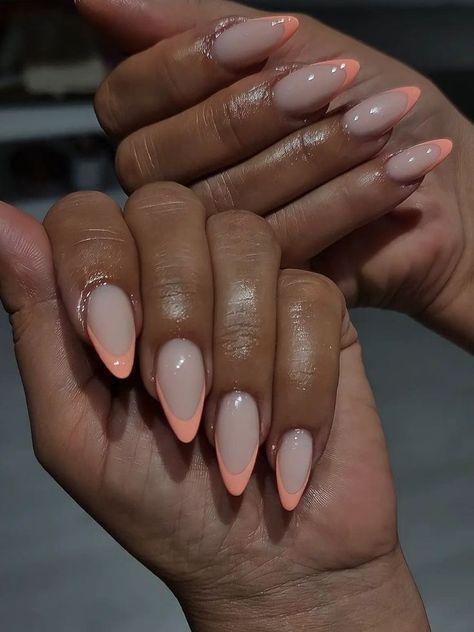 Fun French Nails, Nails Cute Summer, Nails June, Almond Acrylic Nails Designs, June Nails, Summer Nails 2024, Sassy Nails, Spring Nail Designs, Nails Today