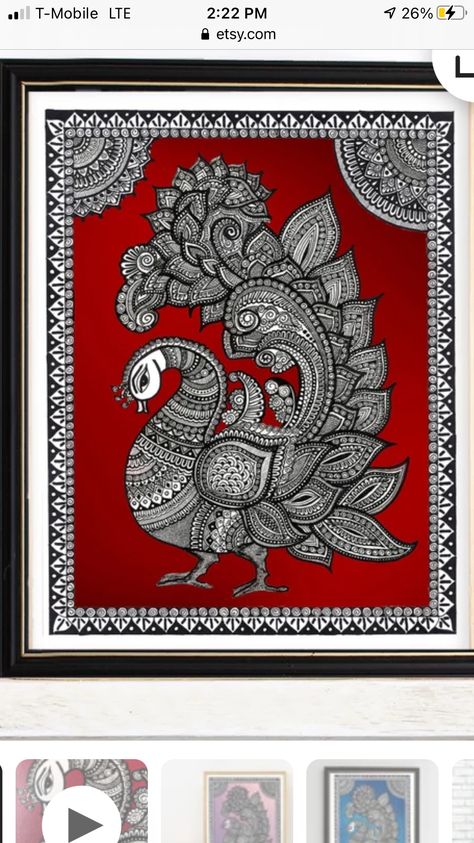 Kalamkari Drawing Design, Peacock Kalamkari Painting, Kalamkari Wall Art, Madhubani Folk Art, Peacock Madhubani Art, Traditional Design Drawing, Kalamkari Painting Motifs, Kalamkari Art Easy, Kalamkari Art Paintings