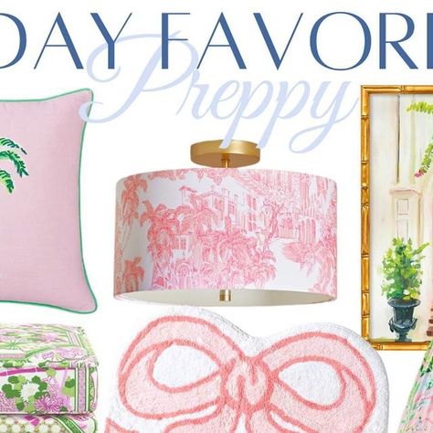 Elizabeth Lassiter on Instagram: "Comment PALM for my preppy-chic inspired colors of Palm Beach favorites! Happy Friday!🌴💗 ________________________________________________  Follow @grandmillenniallist in the @shop.LTK app to shop every post plus more! #ltk #ltkhome #liketoknowit #liketoknowithome  #classichome #preppystyle #preppygrandhome #preppy #preppyfashion #grandmillennialdecor #grandmillennialstyle #palmbeachcountryclub #palmbeach #palmbeachstyle #palmbeachchic #lillypulitzer #potterybarn #potterybarnstyle #potterybarnteen #interiordesign #homedecor" Palm Beach Bedroom, Grand Millennial Decor, Pottery Barn Style, Grand Millennial Style, Club Bedroom, Palm Beach Style, Preppy Chic, Beach Bedroom, Beach Color