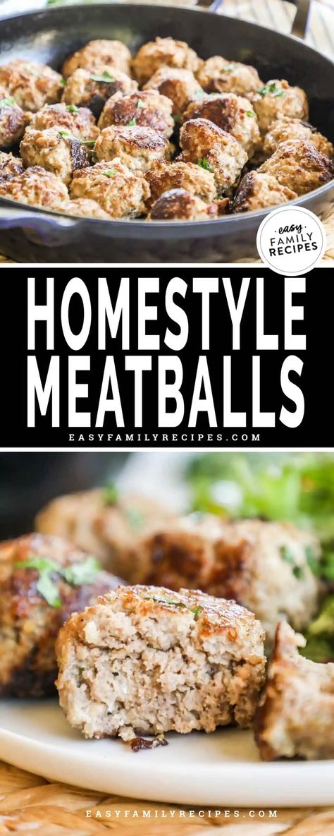 Beef Balls Recipe, Oven Meatballs Recipe, Homestyle Meatballs, Sausage Meatballs Recipes, Oven Baked Meatballs, Ground Beef Meatballs, Savory Meatballs, Meatball Dinner, Meatballs Easy