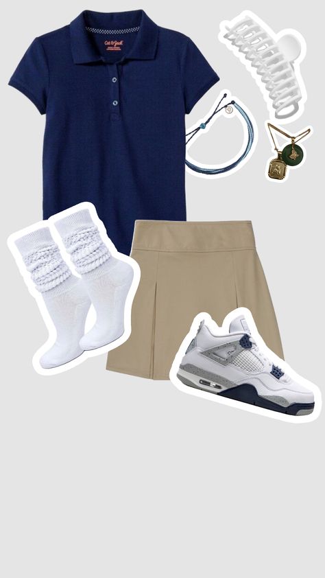 Cute Highschool Outfits, Picture Day Outfits, Simple Outfits For School, School Uniform Outfits, School Uniform Fashion, Teen Swag Outfits, First Day Of School Outfit, Casual Preppy Outfits, Casual School Outfits