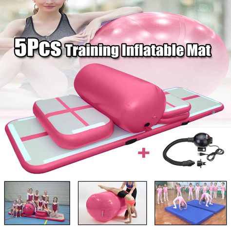 Gymnastics Practice, Water Blob, Tumbling Mat, Gymnastics Mat, Taekwondo Training, Tumble Mats, Air Track, Gym Mat, Inflatable Slide