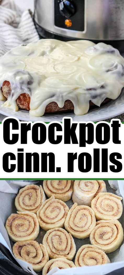 Homemade slow cooker apple cinnamon rolls are great. You can use refrigerated Pillsbury too for a faster family breakfast or brunch. Crockpot Apple Cinnamon Rolls With Heavy Cream, Pillsbury Crockpot Recipes, Crockpot Pillsbury Cinnamon Rolls, Cinnamon Rolls In Crockpot Pillsbury, Easy Crockpot Cinnamon Rolls, Crock Pot Cinnamon Rolls With Apple Pie Filling, Slow Cooker Cinnamon Rolls With Apples, Crockpot Breakfast Cinnamon Rolls, Pillsbury Cinnamon Roll Crockpot Recipes