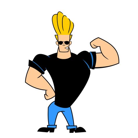 Cartoon Characters 90s, Johnny Bravo, A Cartoon, Cartoon Character, Cartoon Characters, Muscles, Black