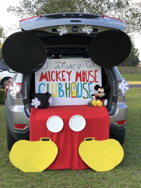 Mickeys Not So Scary Halloween Party Trunk Or Treat, Mickey And Minnie Trunk Or Treat, Trunk Or Treat Mickey Mouse, Mickey Mouse Clubhouse Trunk Or Treat, Trunk Or Treat Disney Theme, Mickey Trunk Or Treat, Mickey Mouse Trunk Or Treat Ideas, Minnie Mouse Trunk Or Treat, Mickey Mouse Trunk Or Treat