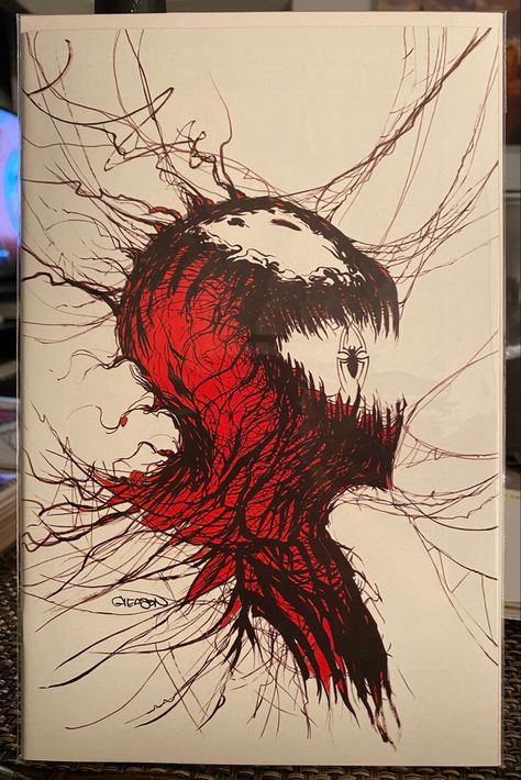 Red And Black Drawings, Carnage Drawing, Pokemon Tattoos, Pokemon World, Marvel Art Drawings, Carnage Marvel, Spiderman Art Sketch, Marvel Collectibles, Pencil Sketch Images