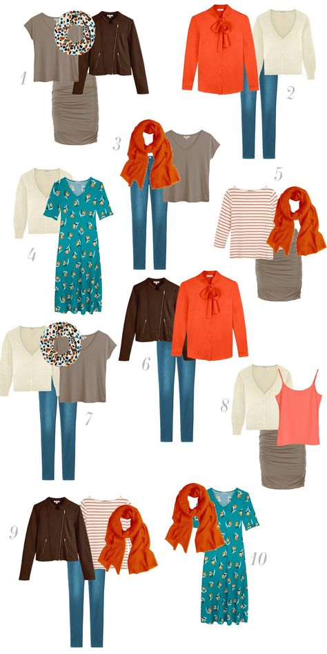 Hot Spring Outfits, Spring Outfits Warm, Kettlewell Autumn, Hoc Autumn, Warm Spring Outfits, Deep Autumn Palette, Autumn Color Palette Fashion, Deep Autumn Color Palette, Soft Autumn Color Palette