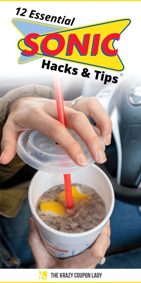 Sonic Secret Menu Drinks, Sonic Drink Orders, Sonic Orders, Sonic Food, Sonic Happy, Free Food Coupons, Soda Drinks Recipes, Sonic Menu, Sonic Drinks