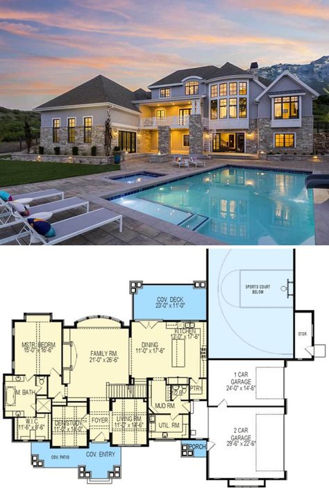 10000 Sq Ft House Plans Modern, 8 Bedroom House Plans 2 Story Modern, House With 10 Bedrooms, 5bedroom House Plans 2 Story Modern, Large Family Home Blueprints, 5500 Sq Ft House Plans, 6 Bedrooms Floor Plans, House Plan With Pool Bathroom, House Floor Plans Mansion