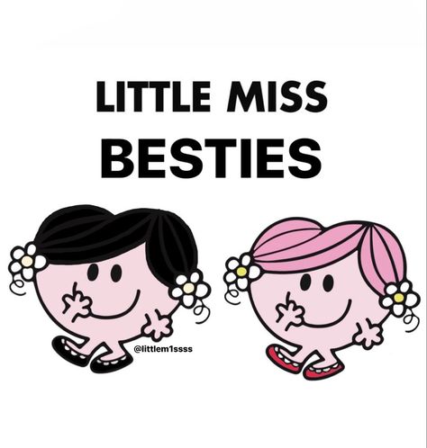 #meme #littlemiss Beat Friends Quotes, Little Miss Memes, Miss Friend, Little Miss Characters, Missing Quotes, Pic Collage, Mr Men Little Miss, Miss Perfect, Friend Memes