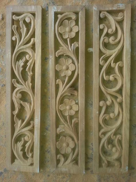 Ornamental Wood Carving, Ornamental Wood, House Front Door Design, Cnc Plans, Front Door Design Wood, Carved Wood Wall Art, Wooden Main Door Design, Woodworking Patterns, Wooden Door Design