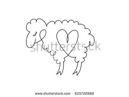 Squiggly Lamb Sheep Pictures, Lamb Tattoo, Cartoon Sheep, Funny Illustration, Screenprinting, Vector Drawing, Beautiful Tattoos, Motorhome, Tatting