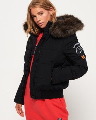 Everest Ella Bomber Jacket Superdry Style, Superdry Women, Trendy Fits, Lycra Fabric, Puffy Jacket, Winter Fits, Black Puffer, Women's Jackets, Quilted Coat