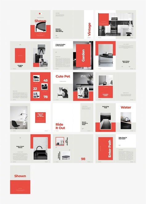 Interior Design Catalogue, Interior Design Magazine Layout, Grid Design Layout, Booklet Design Layout, Inteior Design, Catalogue Template, Catalog Design Layout, Catalogue Layout, 잡지 레이아웃