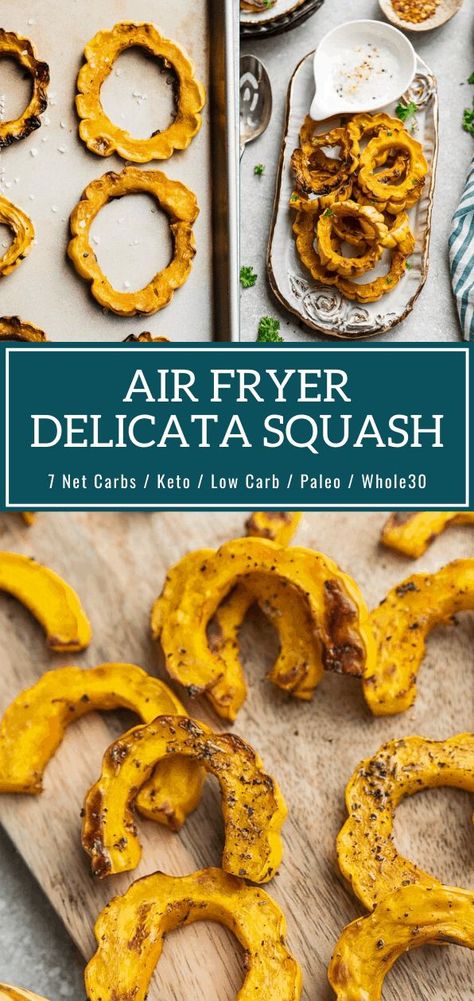 Delicata Squash Recipe, Squash Fries, Fry Food, Recipes Sides, Grill Press, Low Oxalate, Recipes Cheap, 2b Mindset, Air Fried Food