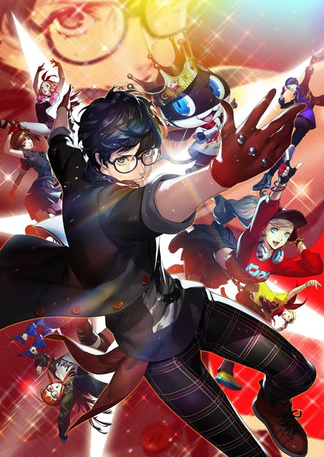 Box Art from Persona 5: Dancing in Starlight #art #illustration #artwork #gaming #videogames #gamer Persona 5 Dancing In Starlight, Persona 5 Dancing Star Night, Persona Q, Ren Amamiya, Persona 5 Joker, Shin Megami Tensei Persona, Star Night, Akira Kurusu, Dance Games