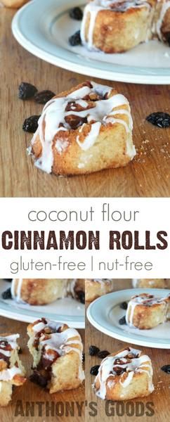 Coconut Flour Cinnamon Raisin Rolls, skip the raisins for low carb Low Carb Cinnamon Raisin Bread, Coconut Flour Cinnamon Rolls, Cinnamon Raisin Rolls, Raisin Rolls, Keto Rolls, Gluten Free Cinnamon Rolls, Keto Breakfasts, Cinnamon Roll Bake, Candida Diet Recipes