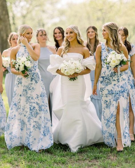 The Dessy Group (@dessygroup) • Instagram photos and videos Wedding Colors 2025, Cornflower Blue Wedding, Mismatched Bridesmaid Dresses Blue, Light Blue Wedding Invitations, Hunter Green Bridesmaid Dress, Ice Blue Bridesmaid Dress, September Wedding Colors, Wedding Reception Centerpiece, Light Blue Bridesmaid Dresses