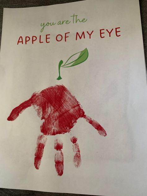 Apple Of My Eye Craft, Diy Valentines For Kids, Valentine For Kids, God's Eye Craft, Valentines Diy Kids, The Apple Of My Eye, Eyes Game, Apple Of My Eye, Apple Art