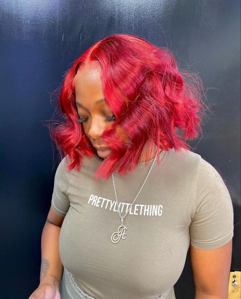 Burgundy Hair Styles, Two Ponytail Hairstyles, Red Bob, Frontal Wig Hairstyles, Different Hair Colors, Pretty Hair Color, Burgundy Hair, Dope Hairstyles, Hair Laid