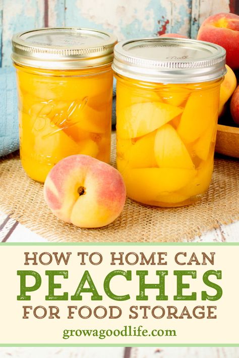 Capture summer in a jar by preserving fresh peaches to enjoy all year long with this recipe for canning peaches. Visit for a step-by-step tutorial on how to can fresh peaches for food storage. Canning Cupboard, Canning Peaches Recipes, Food Rocks, Canning Peaches, Canning Fruit, Canning Food, Canning Food Preservation, Canned Food Storage, Canning Tips