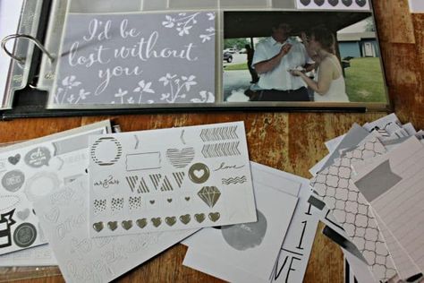 Easy wedding scrapbook layouts Scrapbook Ideas For Wedding, Wedding Scrapbook Ideas Layout, Wedding Scrapbook Layouts, Wedding Scrapbooking Layouts, Easy Wedding, Lost Without You, Travel Journals, Pocket Scrapbooking, Cardmaking And Papercraft