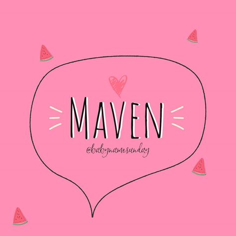 🌿 Baby Name Sundays on Instagram: “▪️MAVEN [may-vin]▪️ This super sweet word name is also Hebrew originated meaning "one who understands"  It can totally be unisex but I love…” Name Meaning, Sweet Words, Baby Name, Names With Meaning, Super Sweet, Baby Names, Meant To Be, Baby Shower, I Love